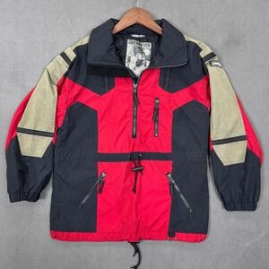 Obermeyer Vertigo Ski Jacket Juniors 12 Red Black Retro Insulated Winter Coat